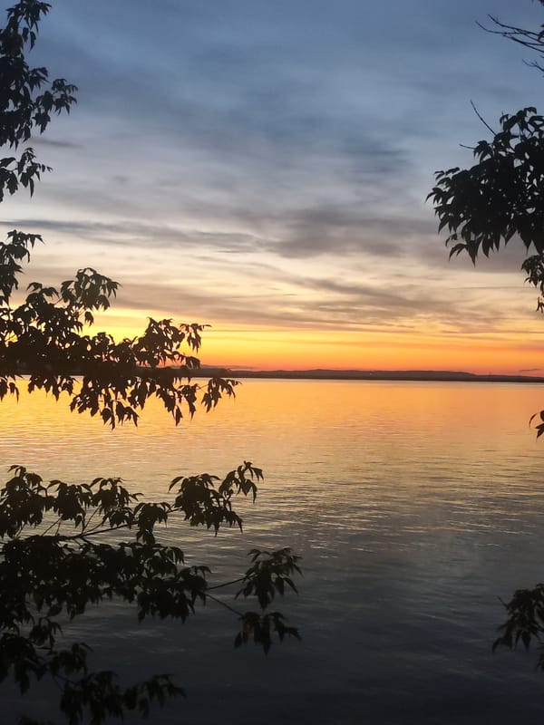 Midsummer sunset over the Kama River, Chaikovsky, from every angle