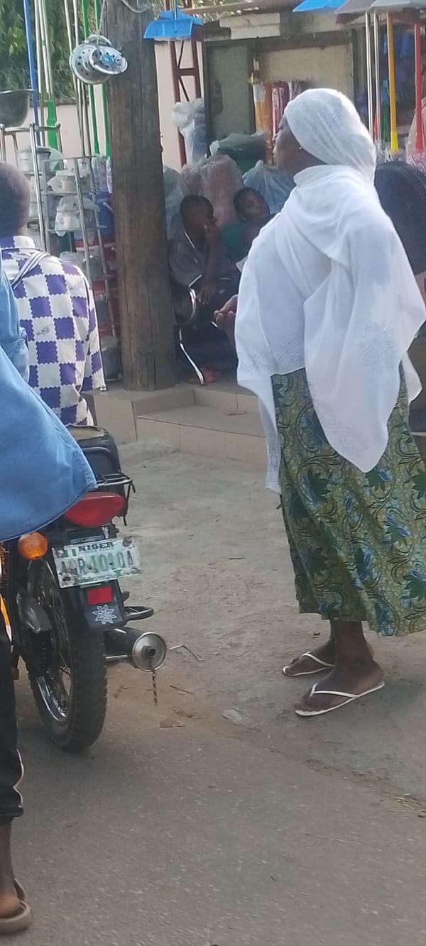 Street vendors conduct daily business in Lokoja, Nigeria