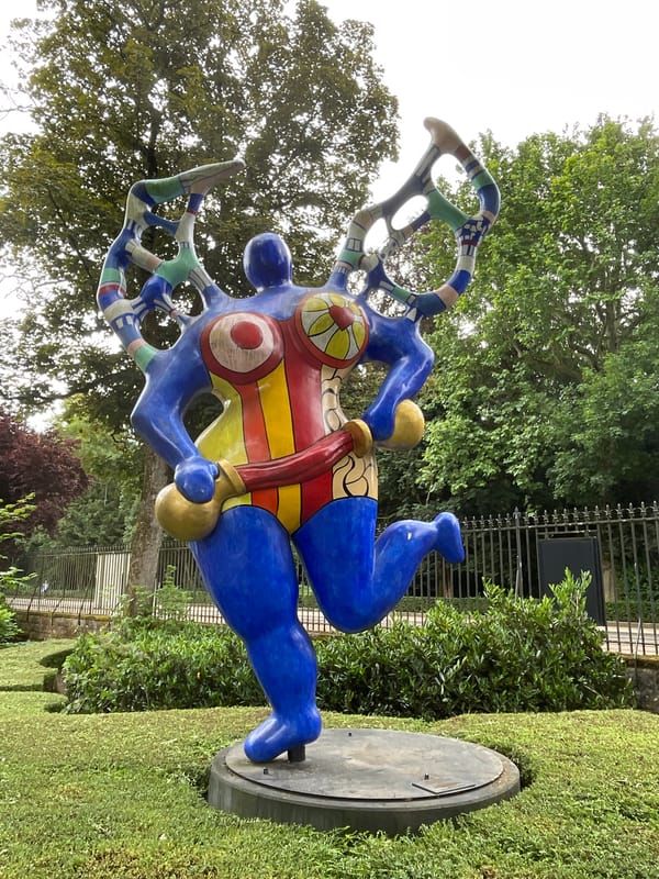 Luxembourg City park sculptures documented during afternoon stroll