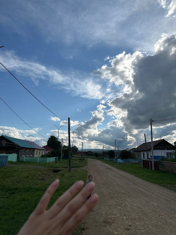 A slow summer afternoon in a Russian village