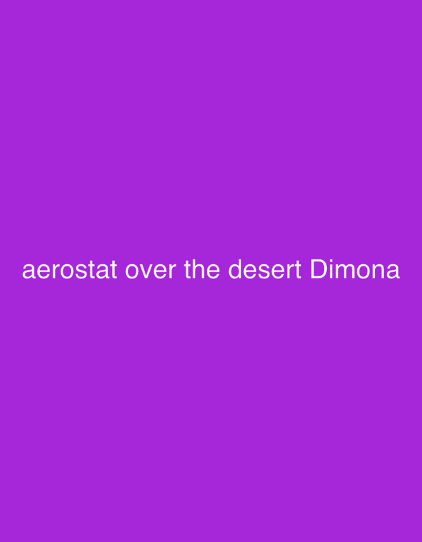 Aerostat spotted over Dimona desert in southern Israel