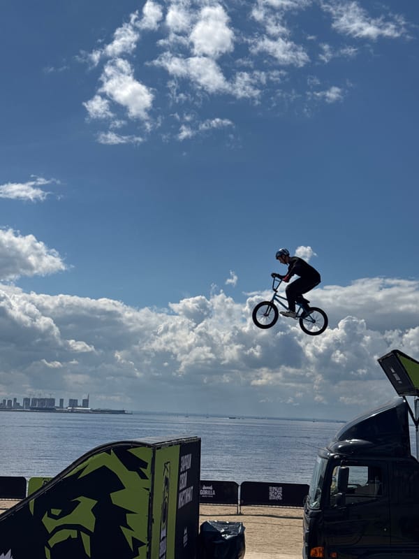BMX riders and go-karts on a Saint Petersburg beach
