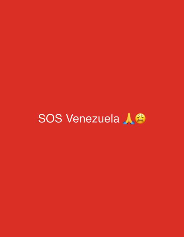 Morning blessings and Venezuela solidarity graphics circulate together