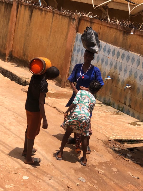 Daily life documented across Nigerian commercial districts