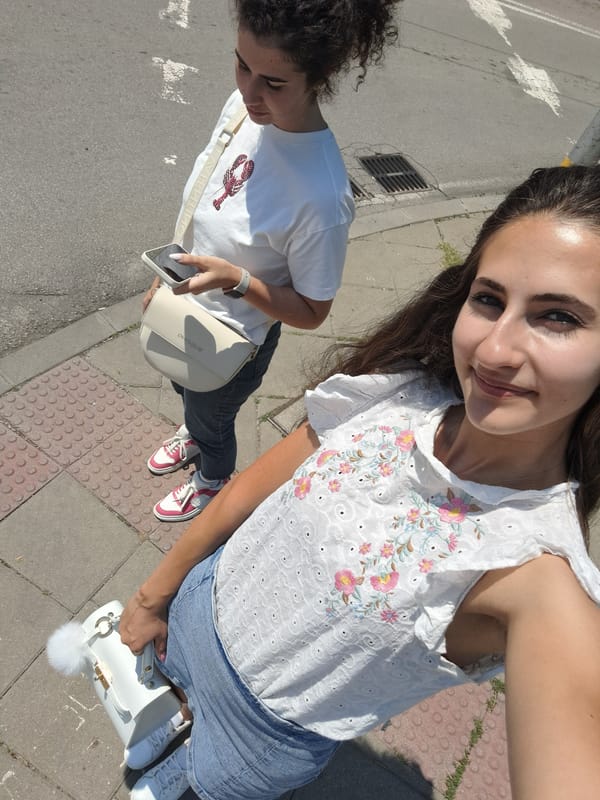 Summer morning out: errands, office snacks, and street scenes