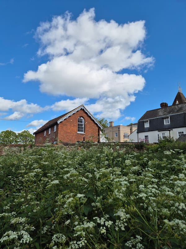 Witness documents Bury St Edmunds landmarks during afternoon walk
