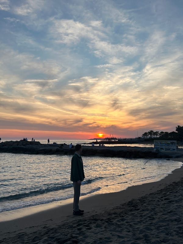 Sunset beach scenes captured across Alanya, Turkey waterfront