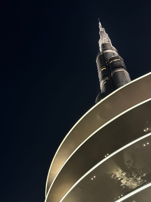 Evening moments captured near Burj Khalifa in Dubai