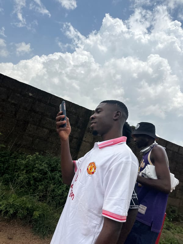 Casual morning scenes around a creative outdoor spot in Jos