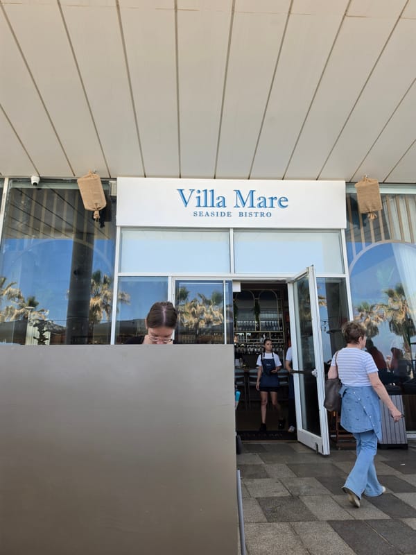 Morning dining scene at coastal Bat Yam restaurant
