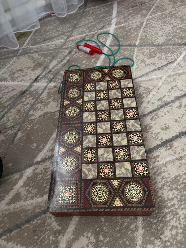 Backgammon, a PS5, and everyday home life in Kyzylorda