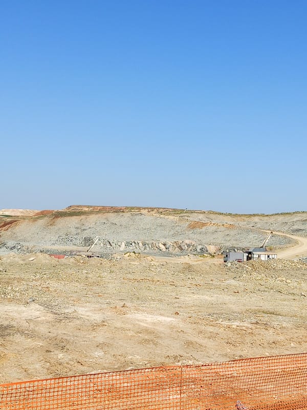 Open-pit mine operations underway in Raygorodok, Kazakhstan