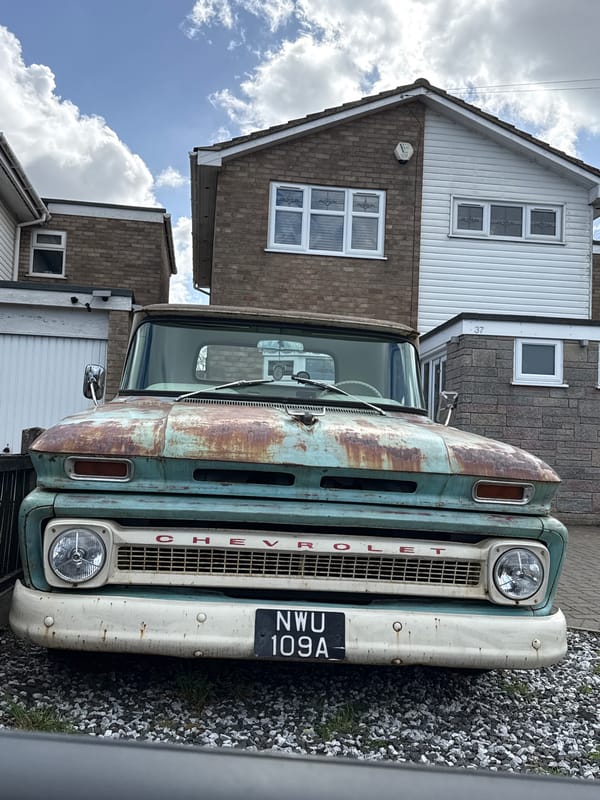 Vintage Chevrolet pickup truck spotted parked in Great Yarmouth