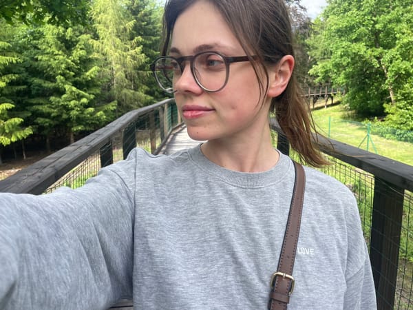 Tourist visits deer enclosure, forest walkways in Karlovy Vary