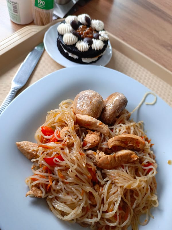 Multi-course meal documented at Noviy restaurant