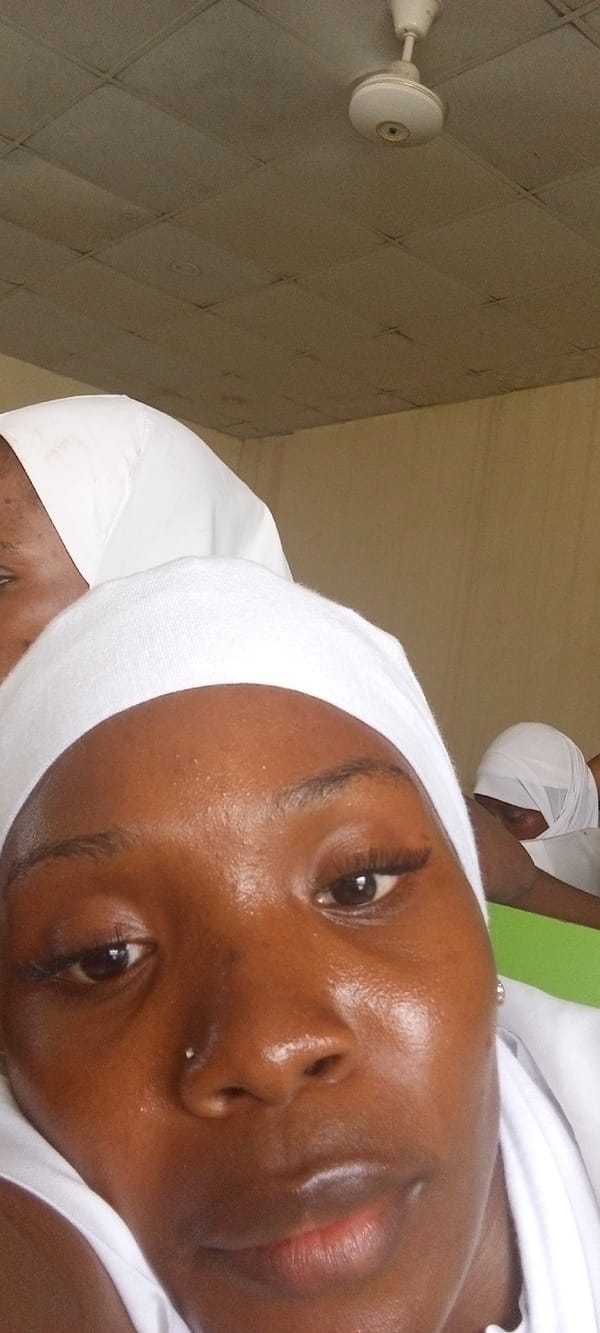 Three people in white head coverings observed by witness