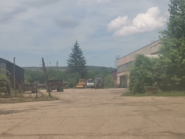 Industrial demolition site documented in Zhivkovo, Bulgaria