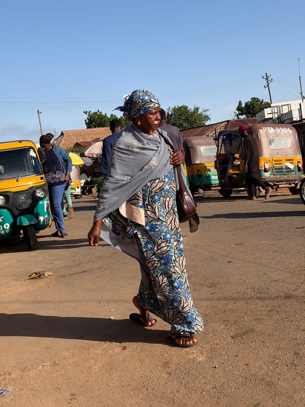 Morning street life across two Nigerian neighborhoods