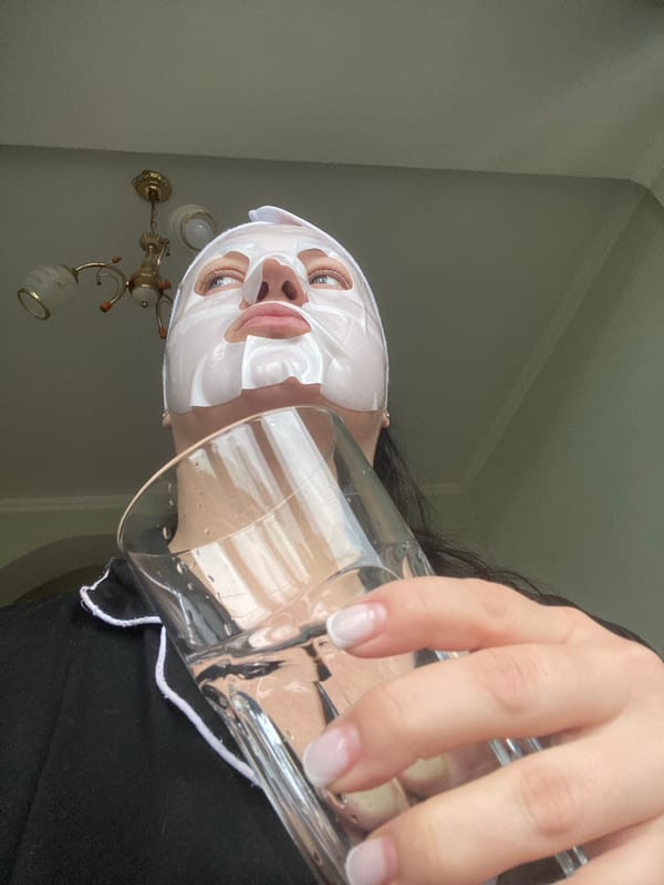 Morning domestic life: skincare routines and child's play in Sochi