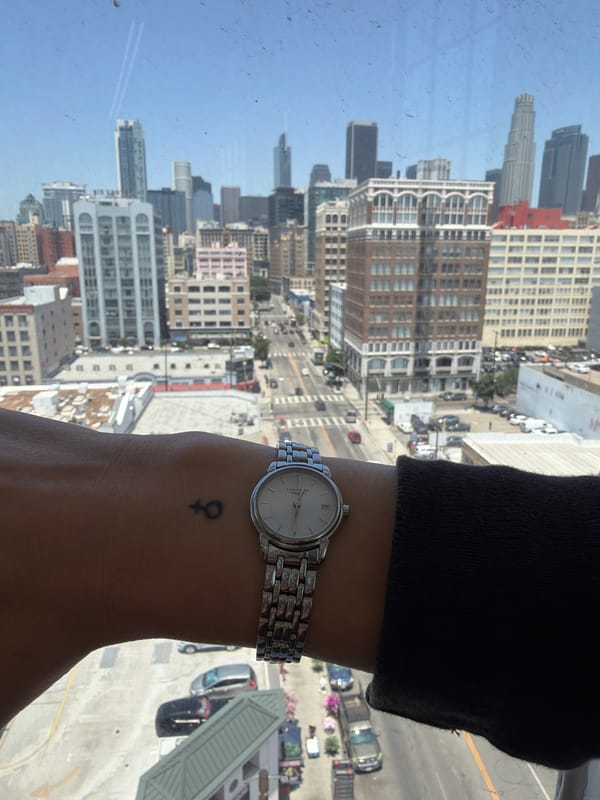 An evening in LA: watches, mango sticky rice, and mirror selfies.