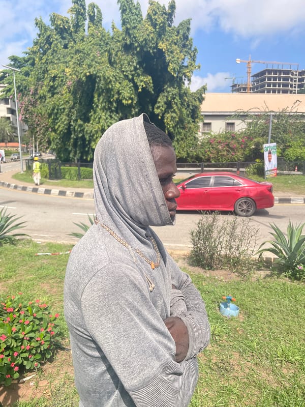 Ordinary street activity observed in Ikoyi, Nigeria Monday afternoon