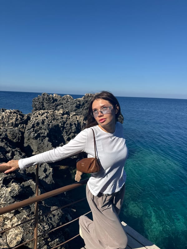 Woman photographed in casual attire at Ayia Napa resort