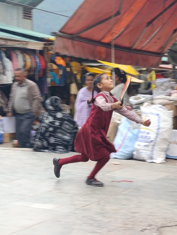 Morning scenes from Manali's market streets, June 2026