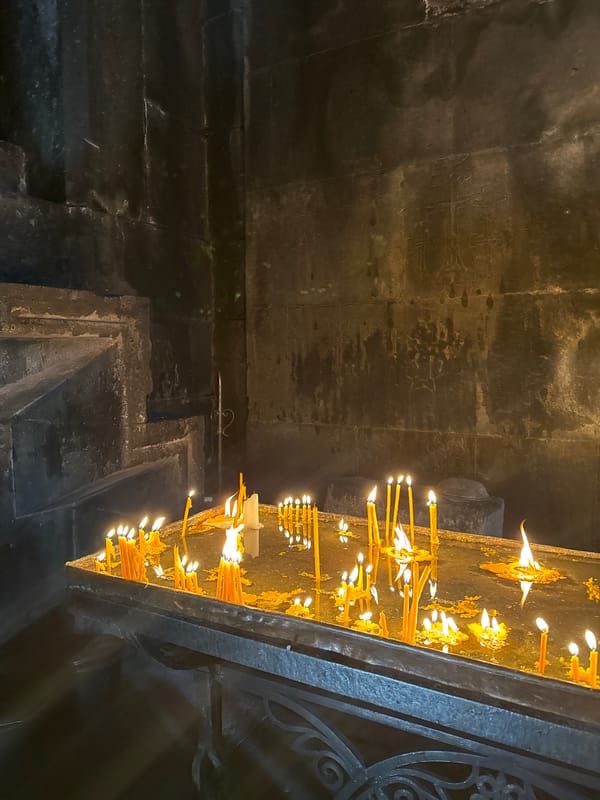 Wedding ceremony held at historic Geghard Monastery in Armenia