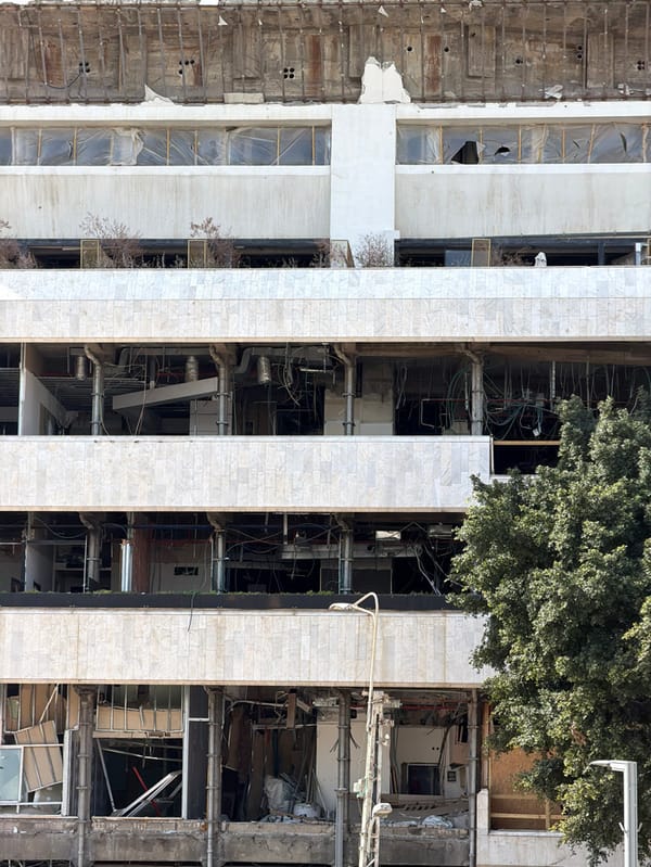 Tel Aviv residents document daily life amid damaged buildings
