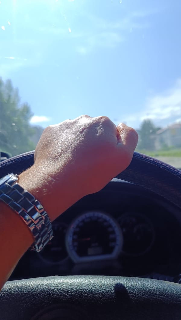Summer morning in Chaikovsky: car ride, playground, selfies