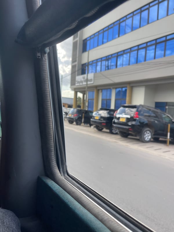 Street scenes captured from vehicle in Dar es Salaam