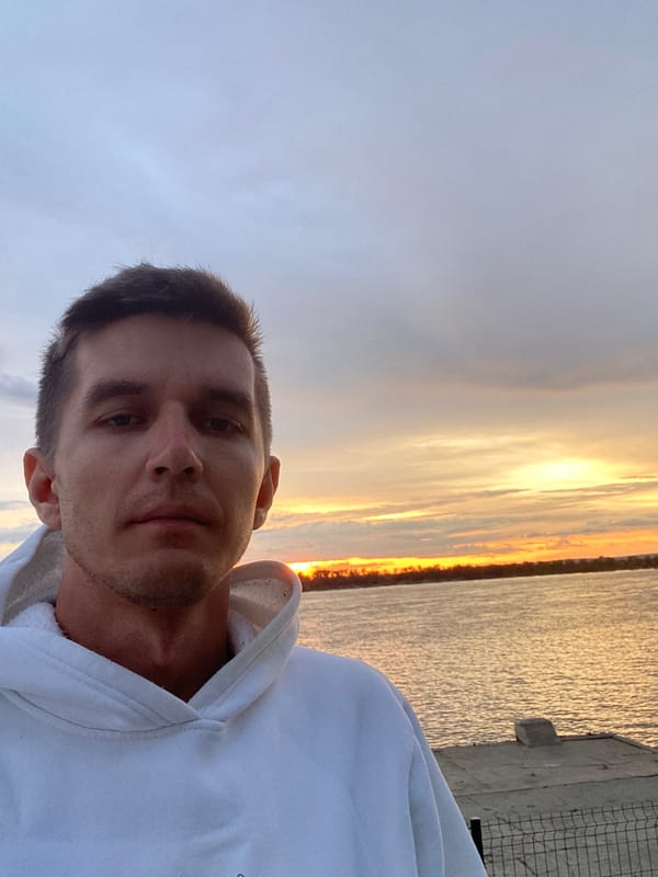 Sunset evening at the Volga River embankment, Novokuybyshevsk