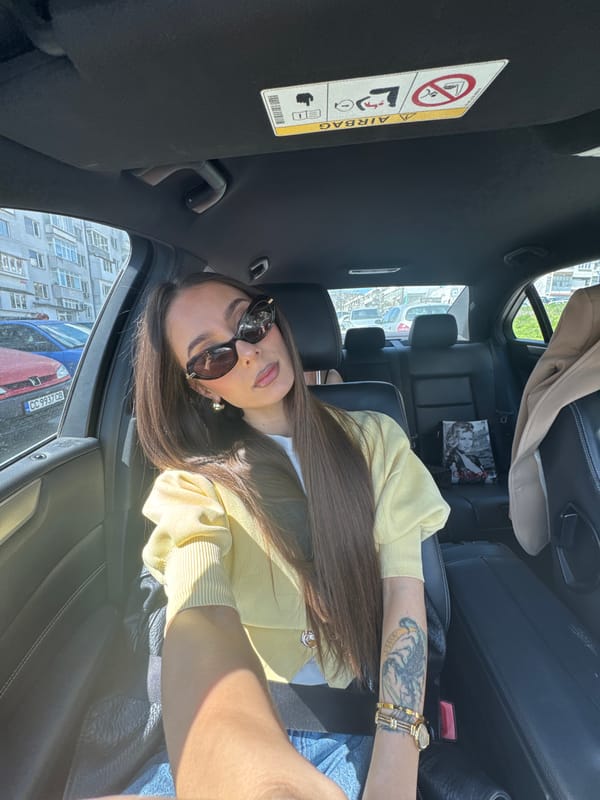 Woman observed in passenger seat of car in Varna