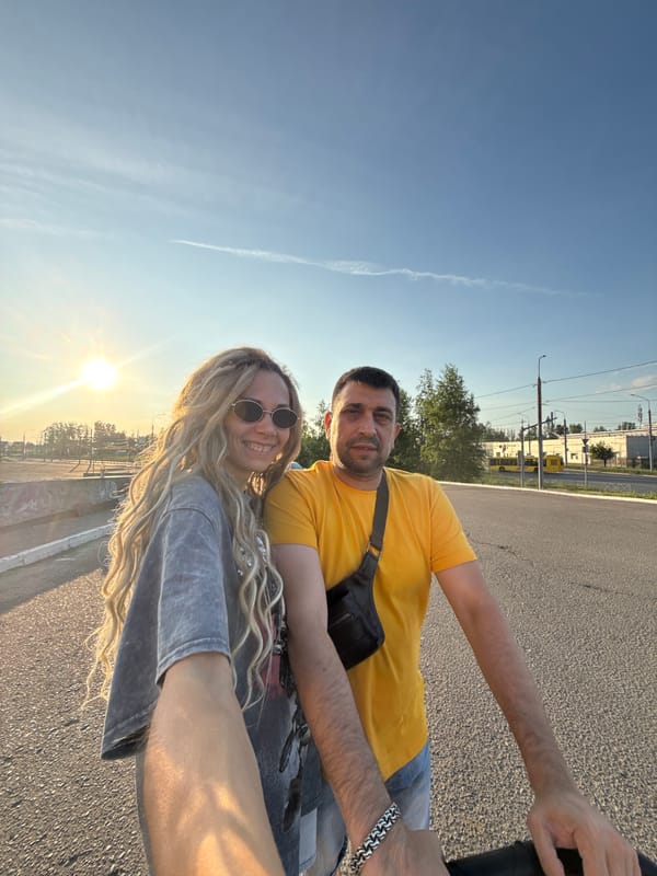 Parking lot selfies and toy store visit in Russia
