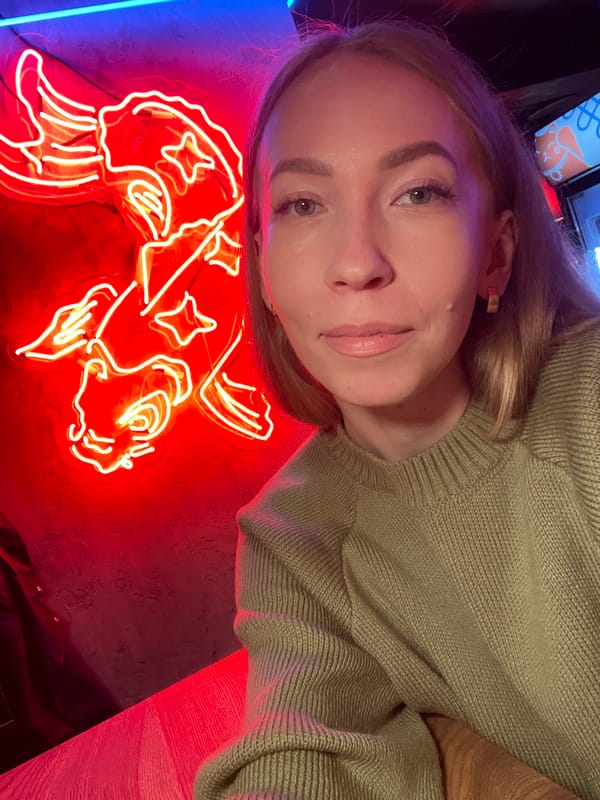 Woman documents shopping trip through Perm with multiple selfies