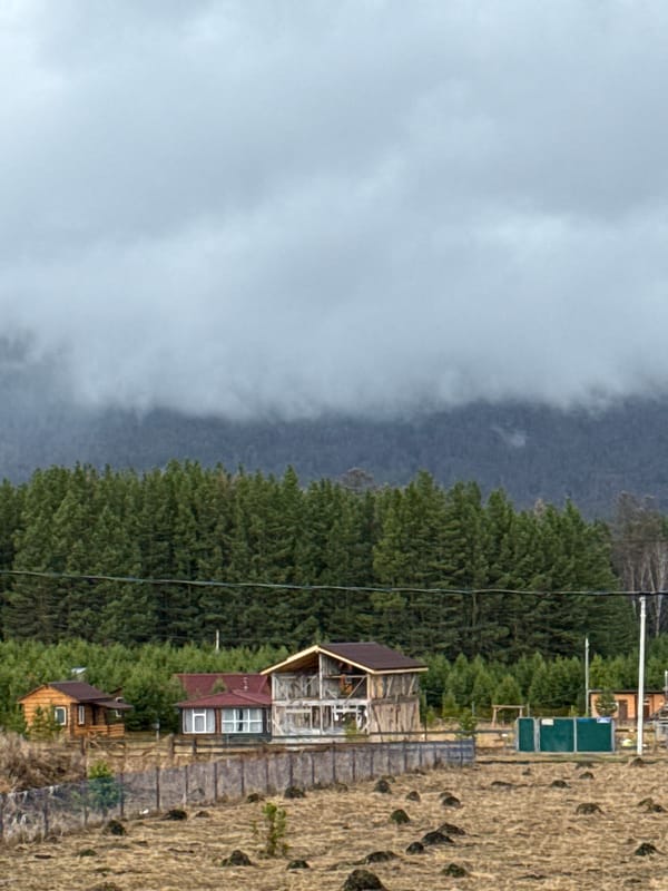 Foggy mountain landscapes documented near Tyulyuk, Russia