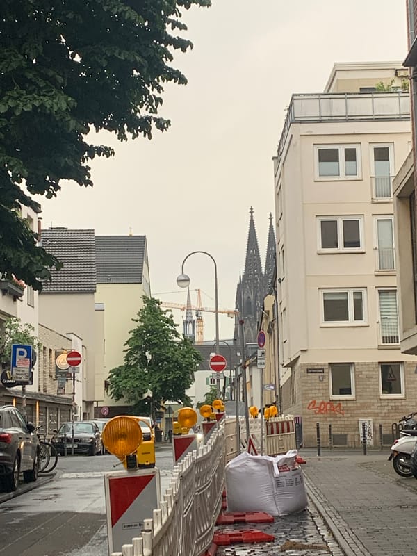 Rainy afternoon street scenes documented across European city