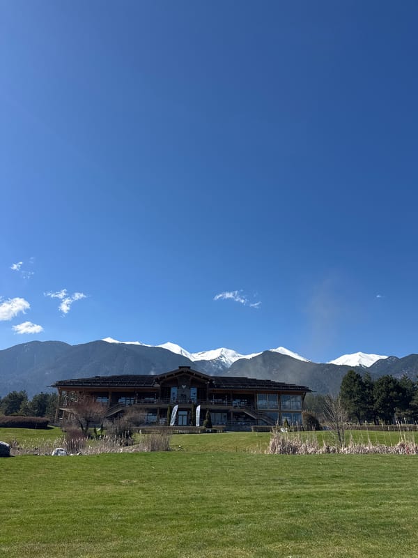 Morning view captured at Pirin Golf Club in Razlog