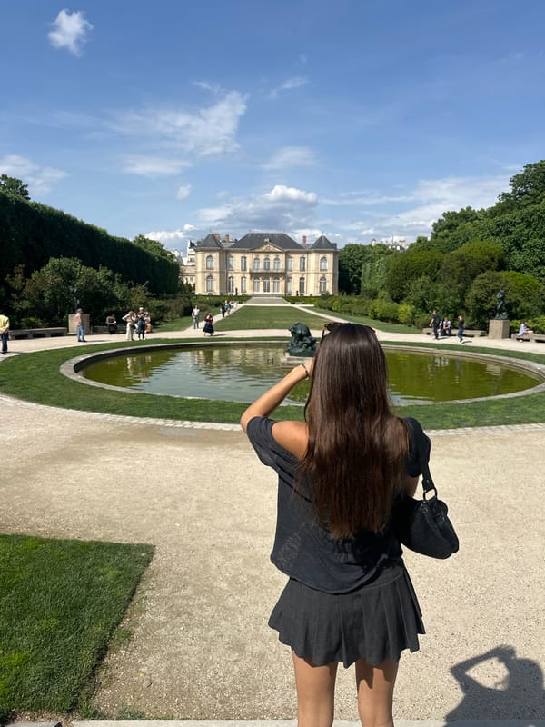 Tourists photograph sculptures, spot rabbits at Paris Rodin Museum gardens