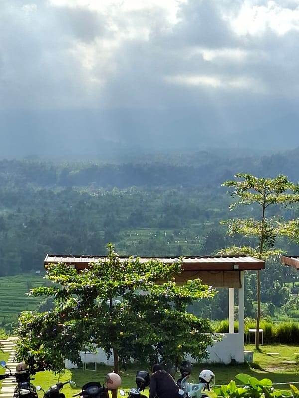 Morning scenes documented across Karangasem's traditional buildings and landscapes