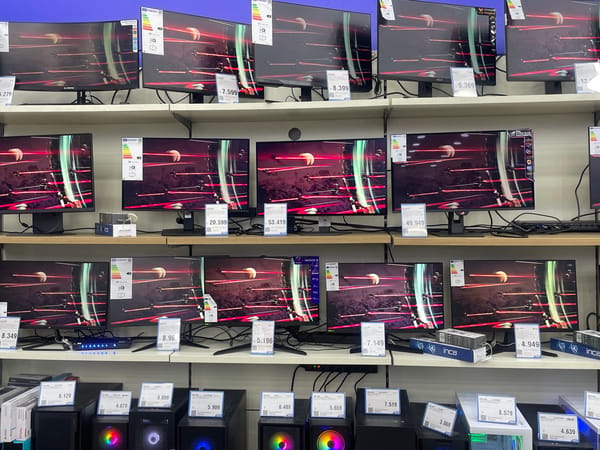 Browsing electronics and sweets shops in Başakşehir, Istanbul