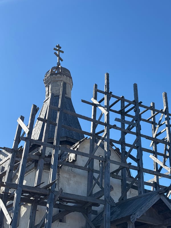 Church restoration documented in Gubakha, Russia