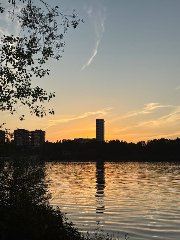 Sunset barbecue on the Kama River in Perm