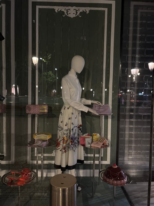 Nighttime walk through Barcelona captures luxury shopping, street scenes
