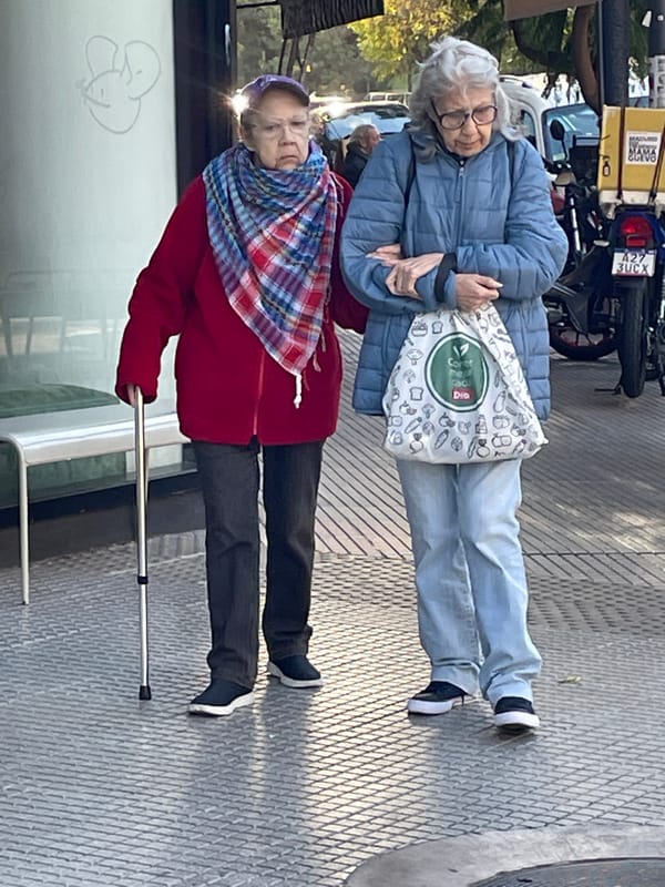 Everyday street life documented in Buenos Aires evening
