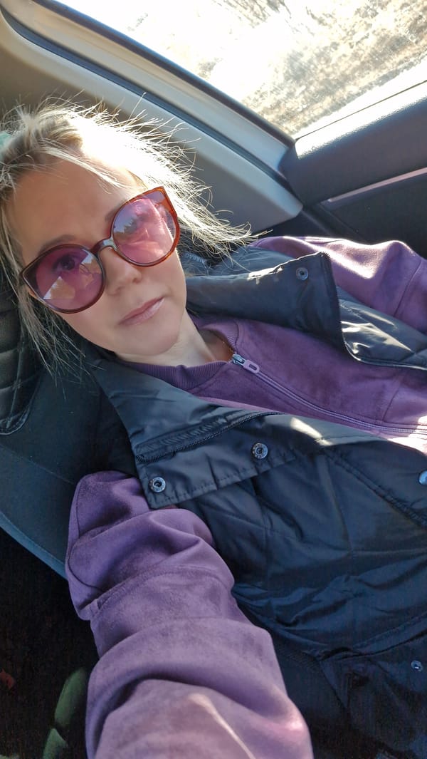 Car selfies taken during daytime travel in Otchor