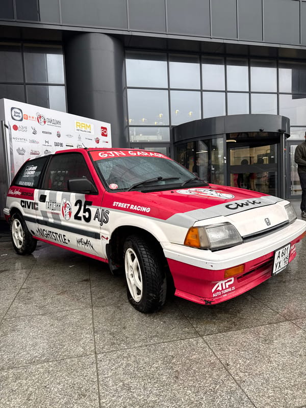 Modified race car spotted parked in Vladivostok
