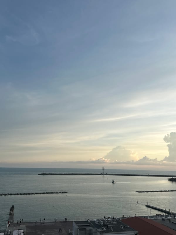 Black Sea coastline views from Sochi during evening hours