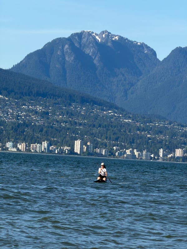 Late night paddleboarder spotted on West Vancouver waters