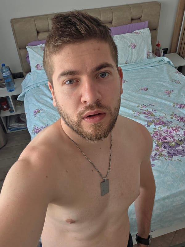 Morning selfie session captured in Bulgarian home